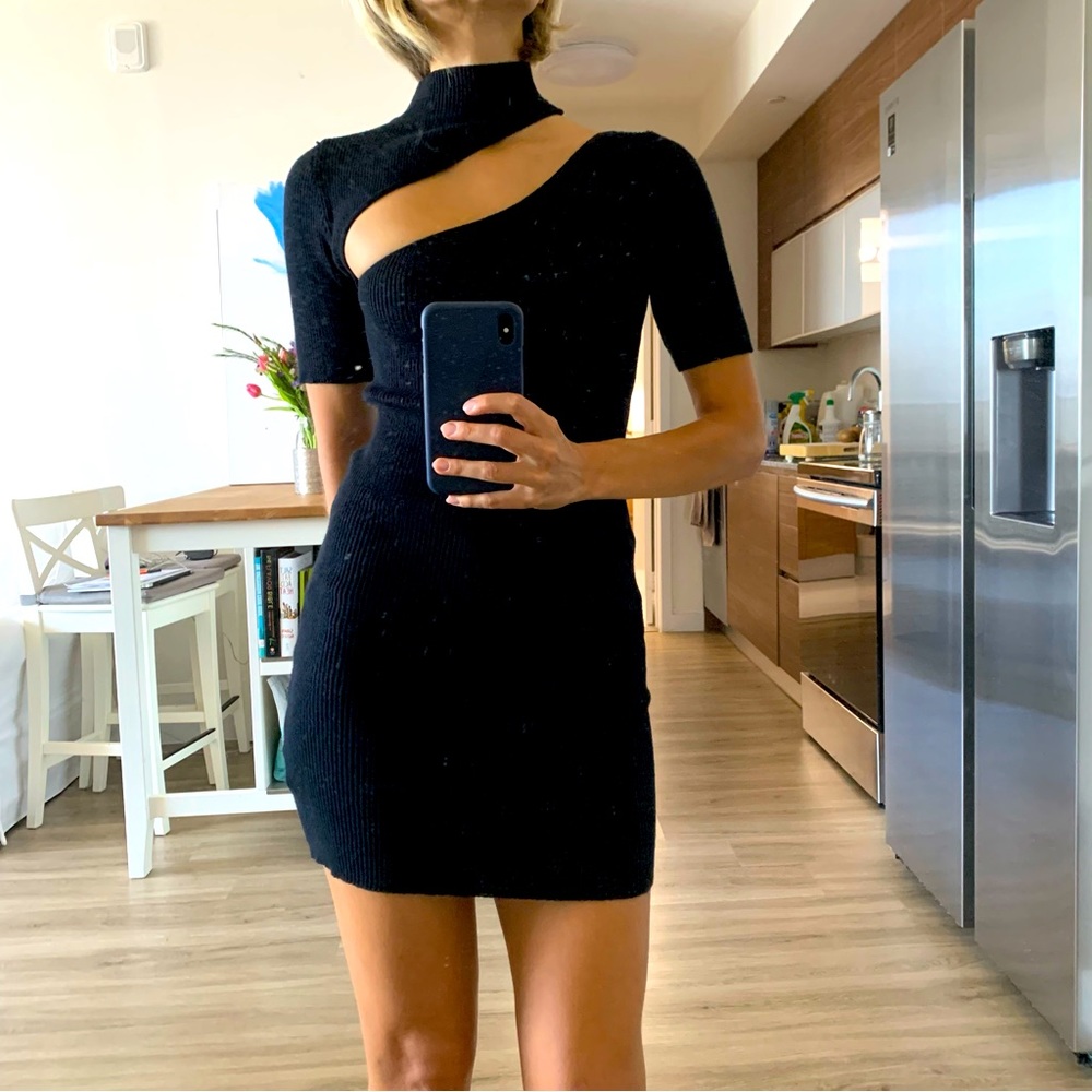 Mini black dress